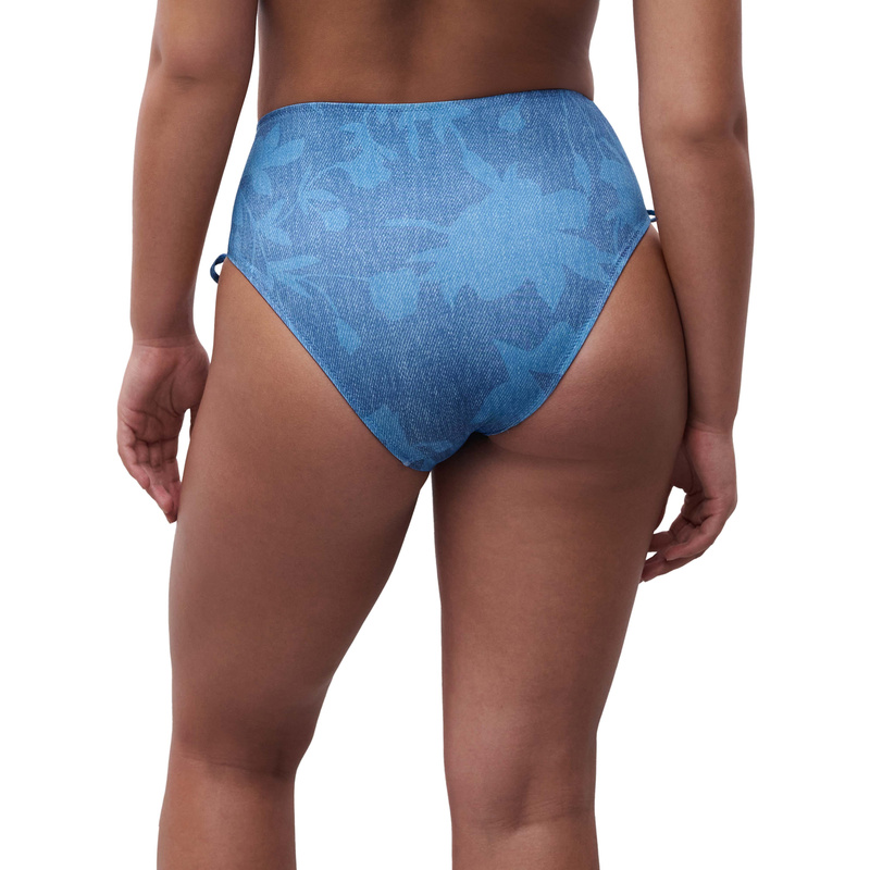 Bikini Tailleslip en Denim print