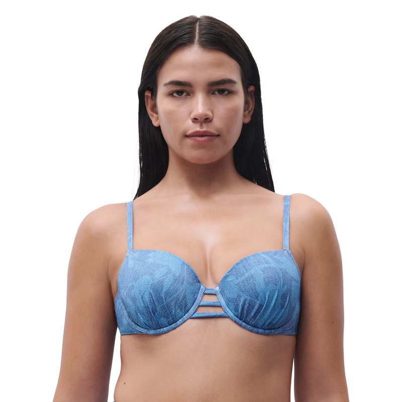 Bikinitop Met Beugel in het Denim print