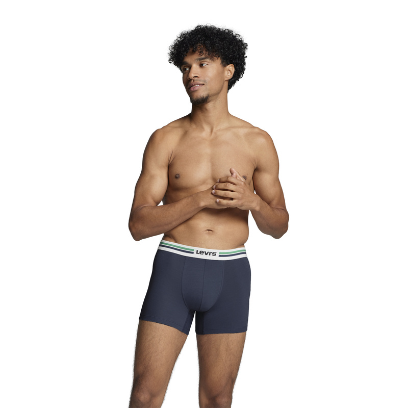 2-pack Boxershorts in het Blue/navy