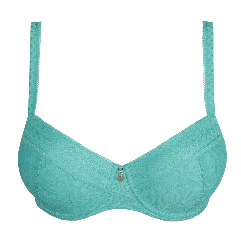 Voorgevormde Balconette Bh in het Sunny teal