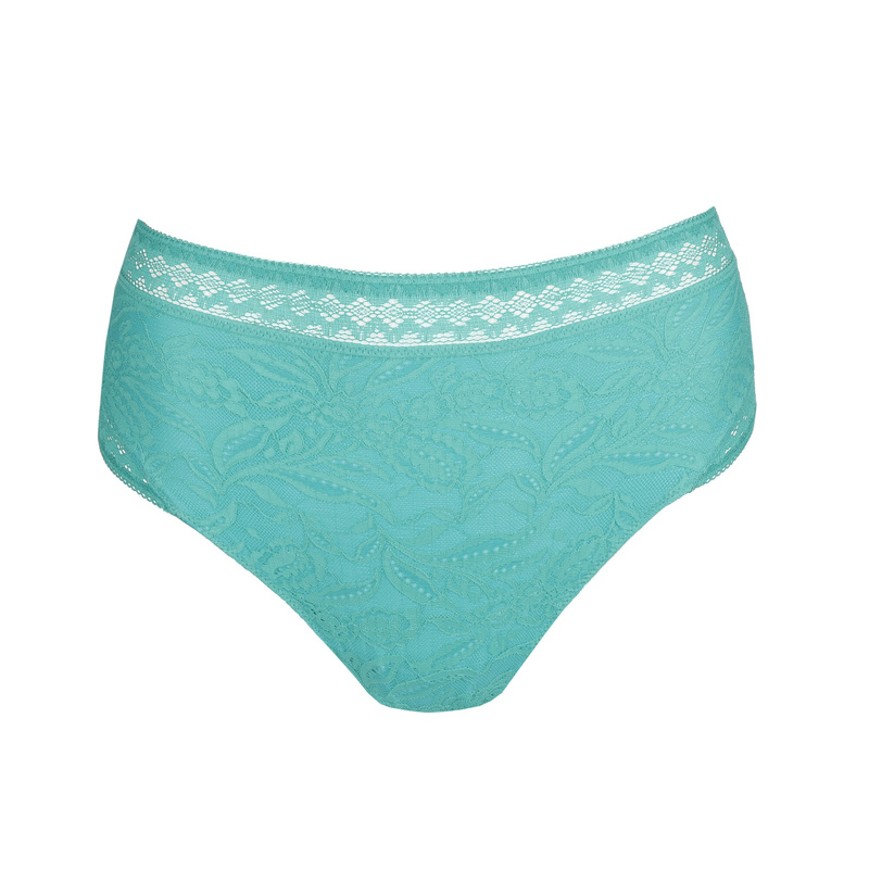 Tailleslip in het Sunny teal