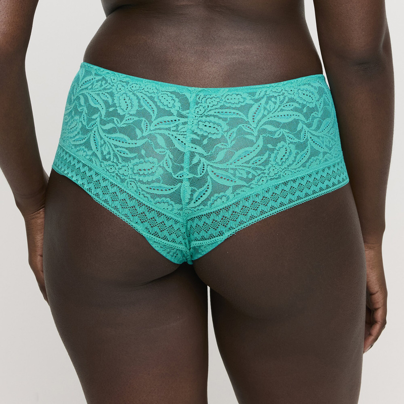 Hotpants in het Sunny teal