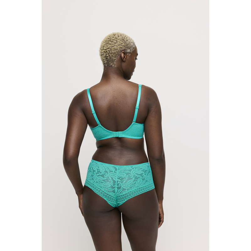 Hotpants in het Sunny teal