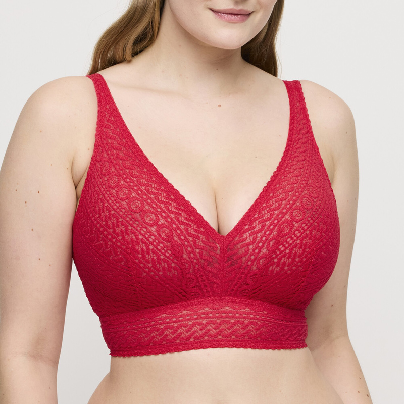 Bralette in het True red