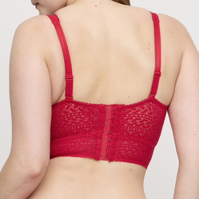 Bralette in het True red