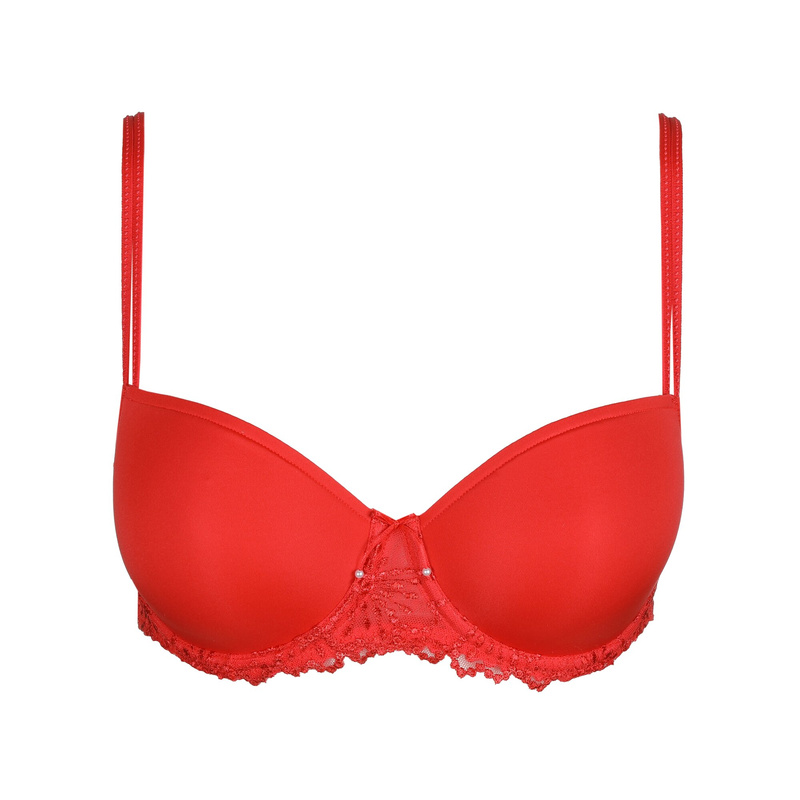 Voorgevormde Balconette Bh in het True red