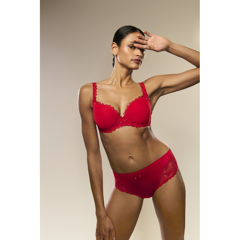 Tailleslip in het True red Tailleslip in het True red