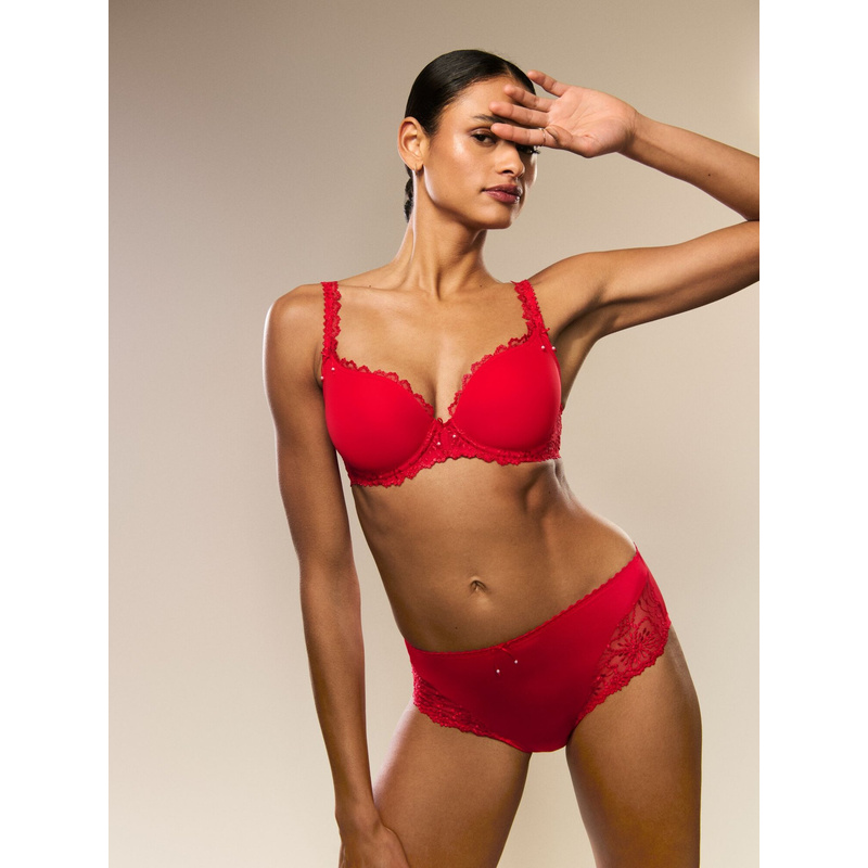 Tailleslip in het True red Tailleslip in het True red