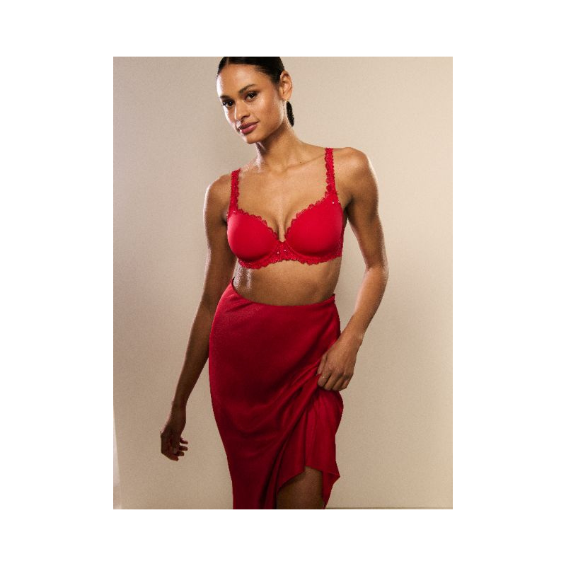 Tailleslip in het True red Tailleslip in het True red