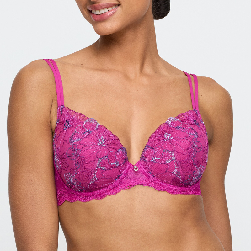 Voorgevormde Bh Hartvorm en Fuchsia fiesta Voorgevormde Bh Hartvorm en Fuchsia fiesta