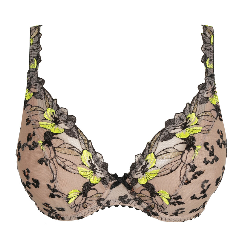 Plunge Bh Halve Mousse Cups in het Wild bloom
