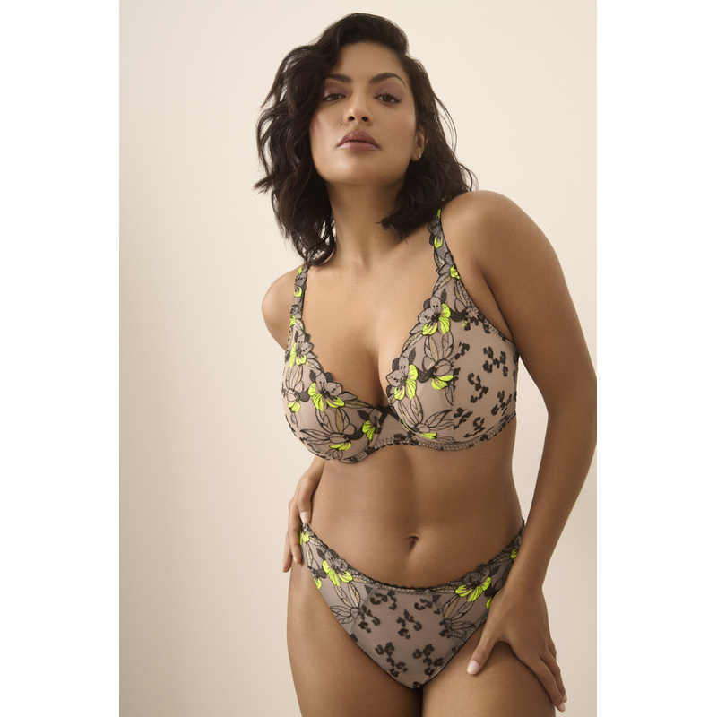 Plunge Bh Halve Mousse Cups in het Wild bloom