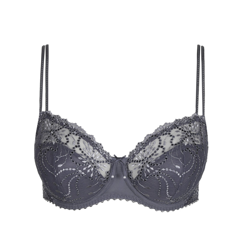 Balconette Bh Halve Mousse Cups en Blue shadow