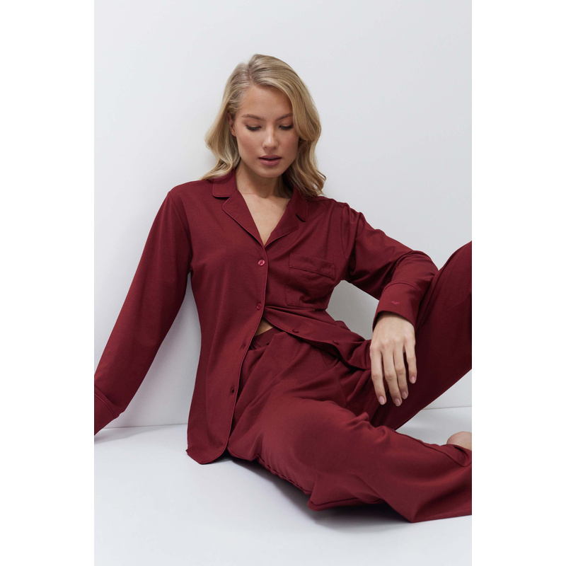 Pyjama Lange Broek en Burgundy