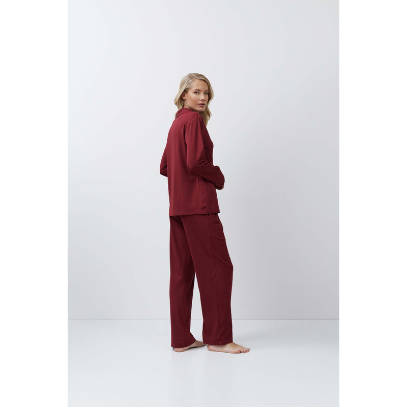 Pyjama Lange Broek en Burgundy
