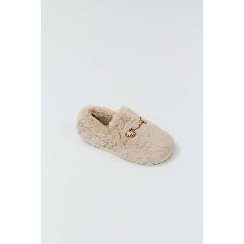Slippers in het Beige