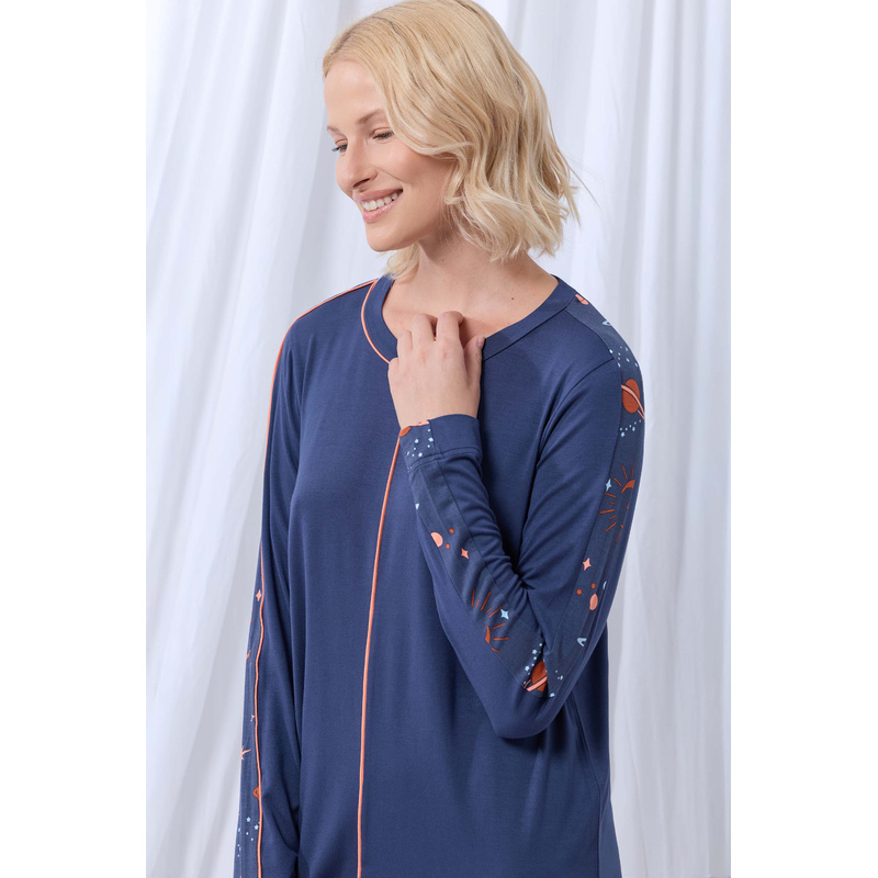 Slaapkleed in het Donkerblauw