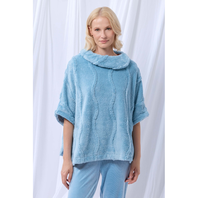 Poncho en Lichtblauw
