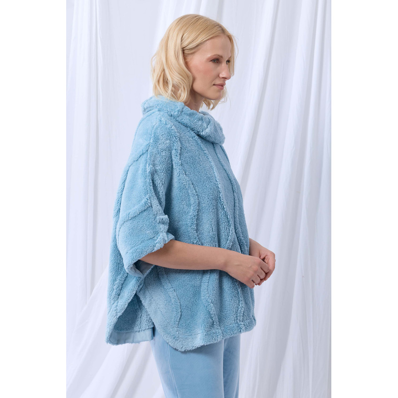 Poncho in het Lichtblauw