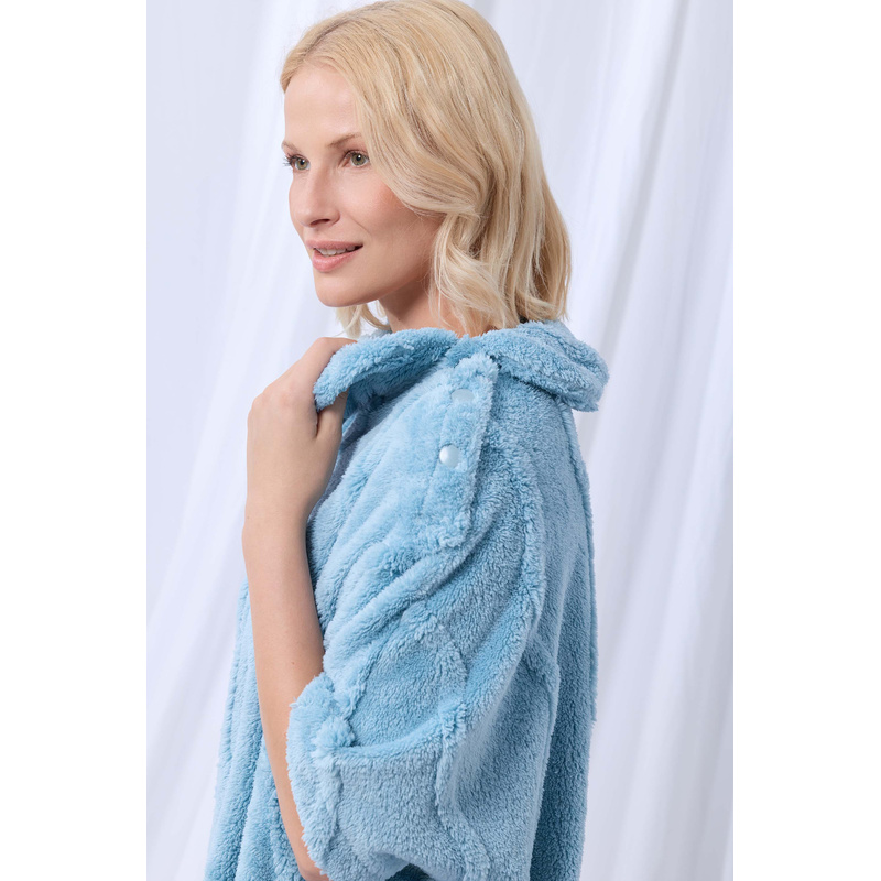 Poncho in het Lichtblauw