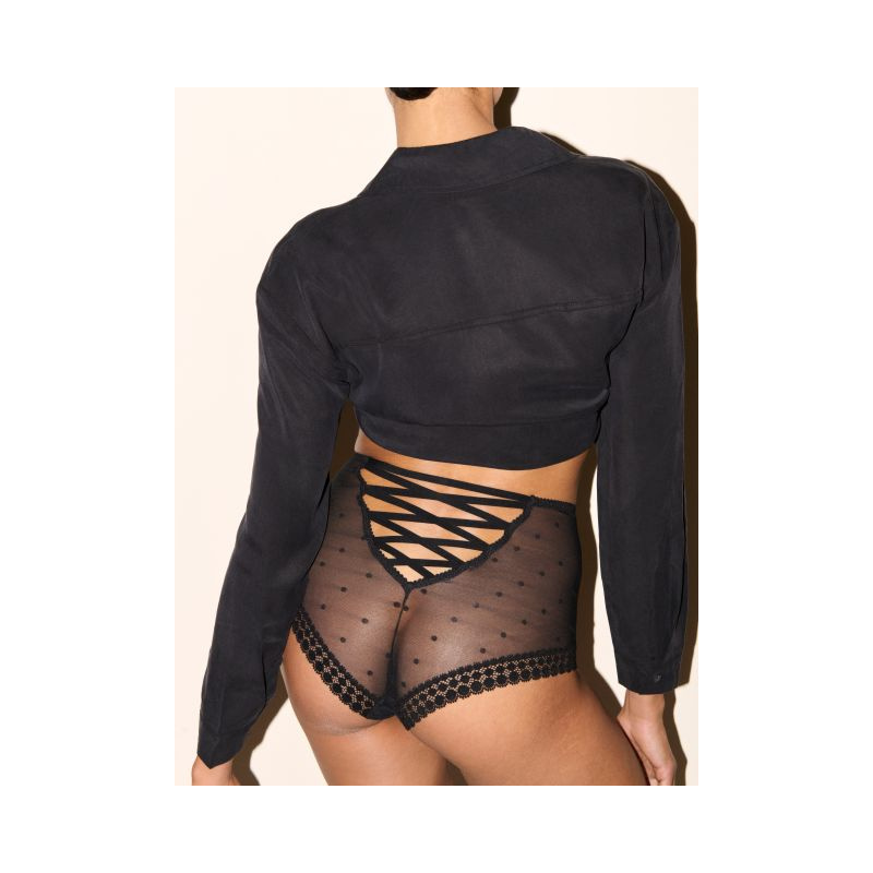 Niet Voorgevormde Balconette Bh en Noir