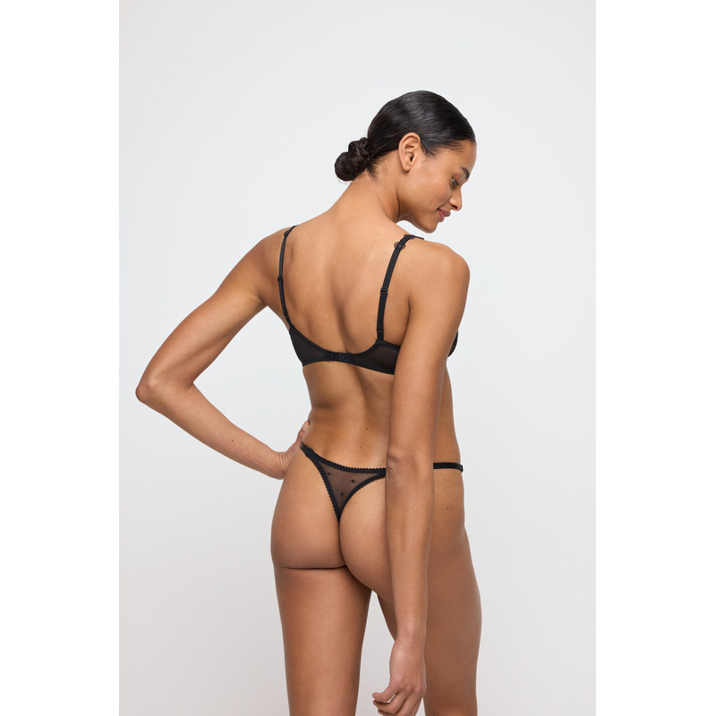 Niet Voorgevormde Balconette Bh en Noir
