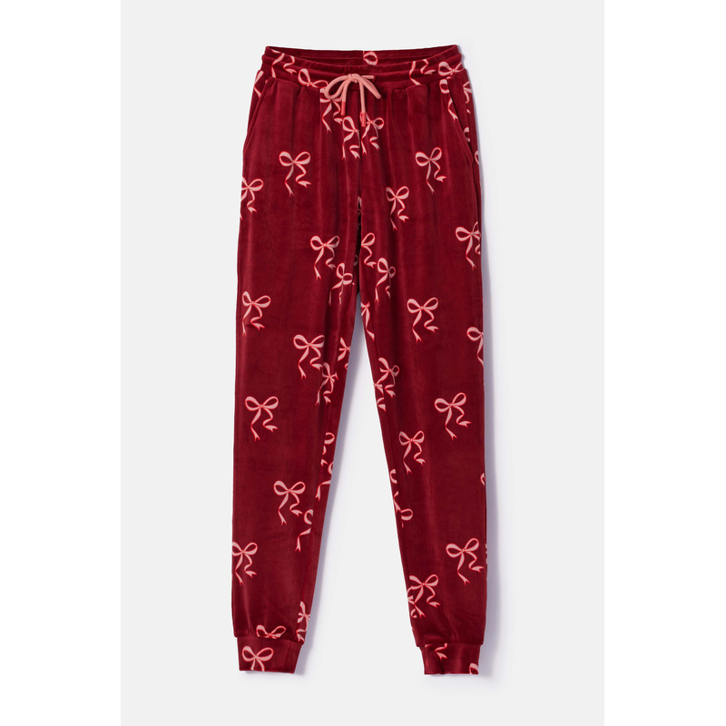 Pyjama in het Bordeaux