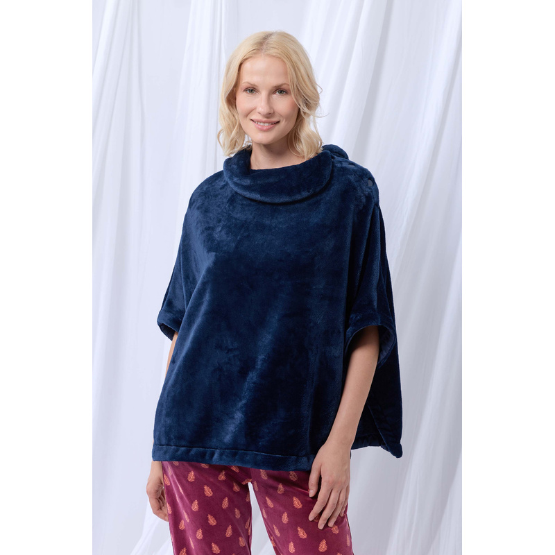 Poncho en Donkerblauw