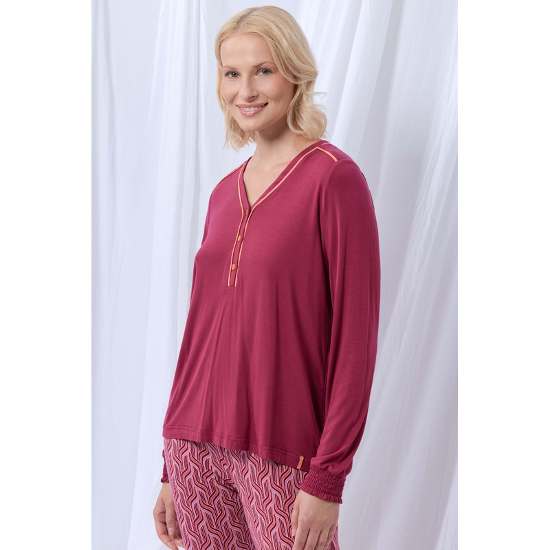 Pyjama in het Wijnrood