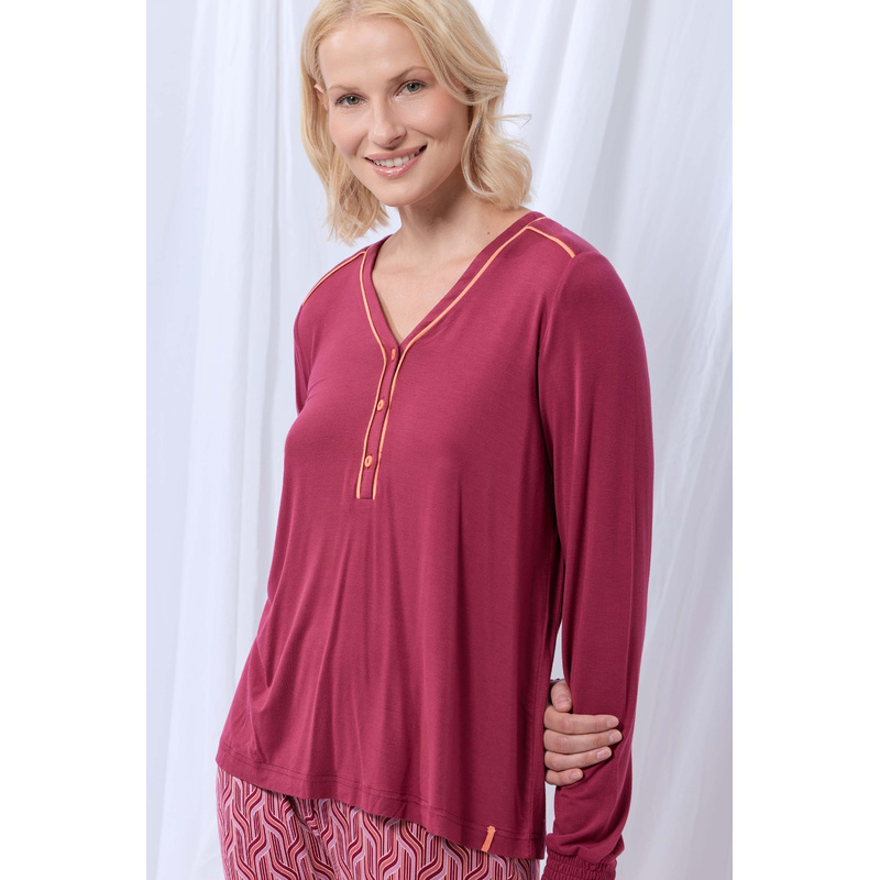 Pyjama in het Wijnrood