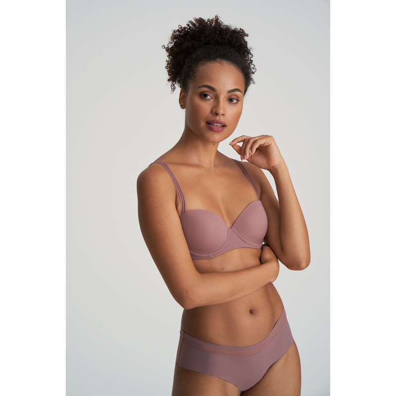 Voorgevormde Balconnet Bh en Satin taupe Voorgevormde Balconnet Bh en Satin taupe