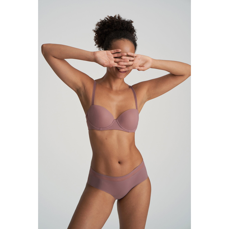 Voorgevormde Balconnet Bh en Satin taupe Voorgevormde Balconnet Bh en Satin taupe