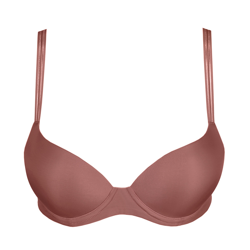 Push Up Bh in het Satin taupe