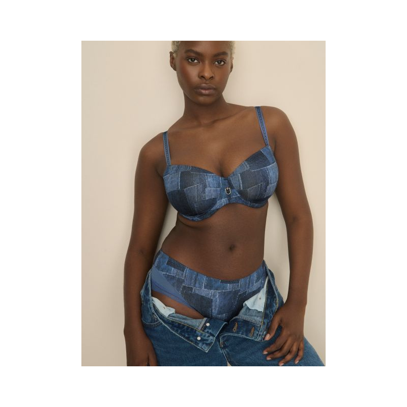 Hotpants in het Twill blue