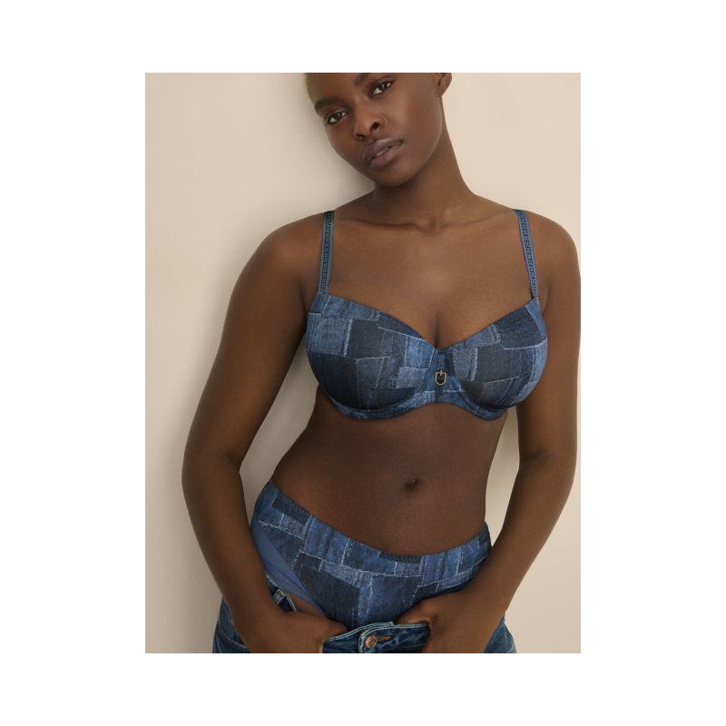 Hotpants in het Twill blue