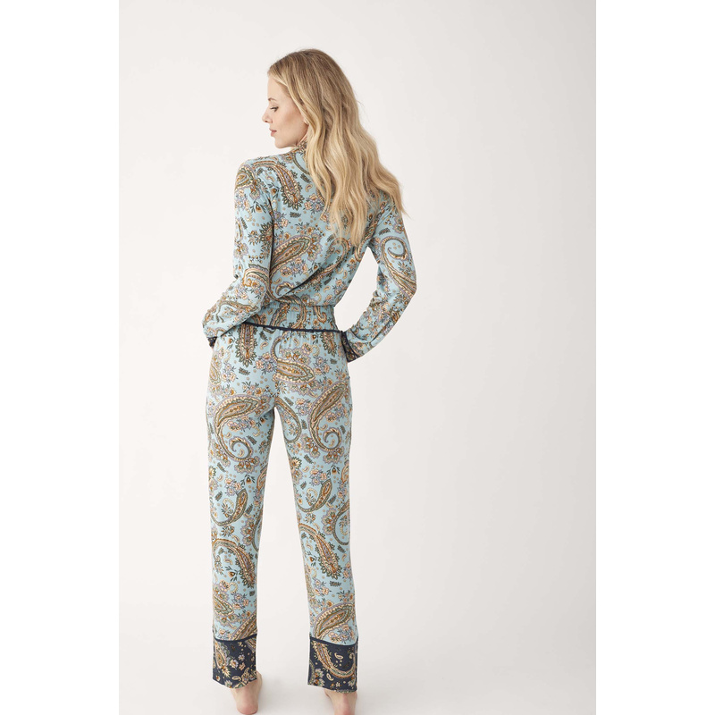 Pyjama Lange Broek in het Turquoise