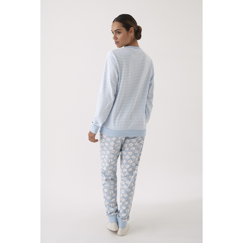 Pyjama Lange Broek in het Azul claro