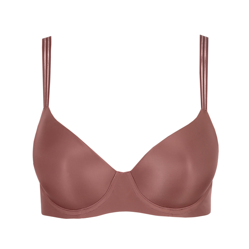Voorgevormde Bh Hartvorm en Satin taupe