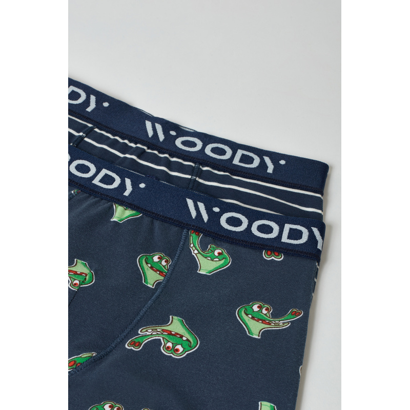 Jongens Boxer Duopack en Marine blauw