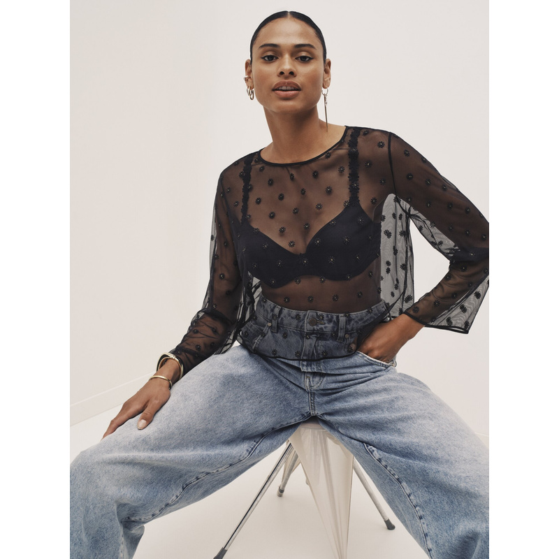 Topje Zonder Cups in het Zwart Topje Zonder Cups in het Zwart