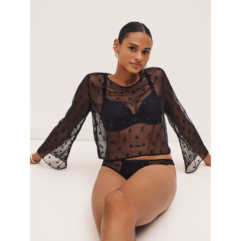 Topje Zonder Cups in het Zwart Topje Zonder Cups in het Zwart