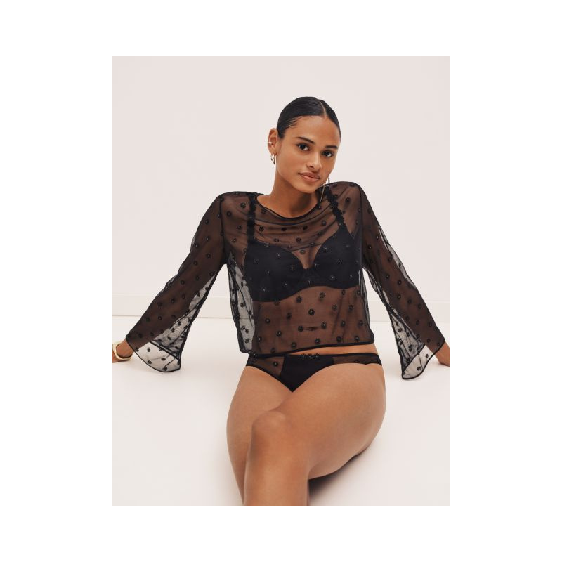 Topje Zonder Cups in het Zwart Topje Zonder Cups in het Zwart