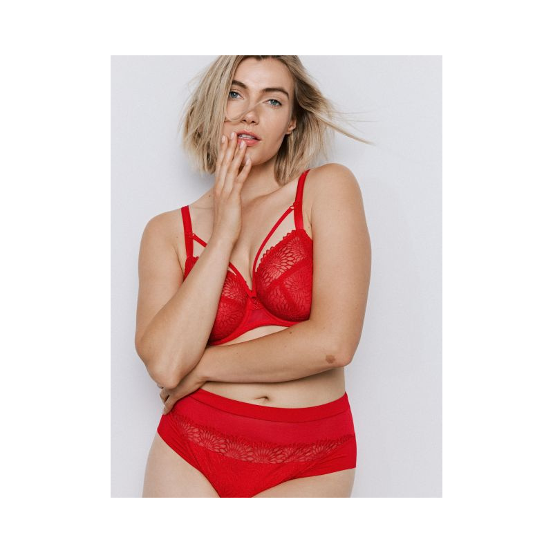 Tailleslip in het True red